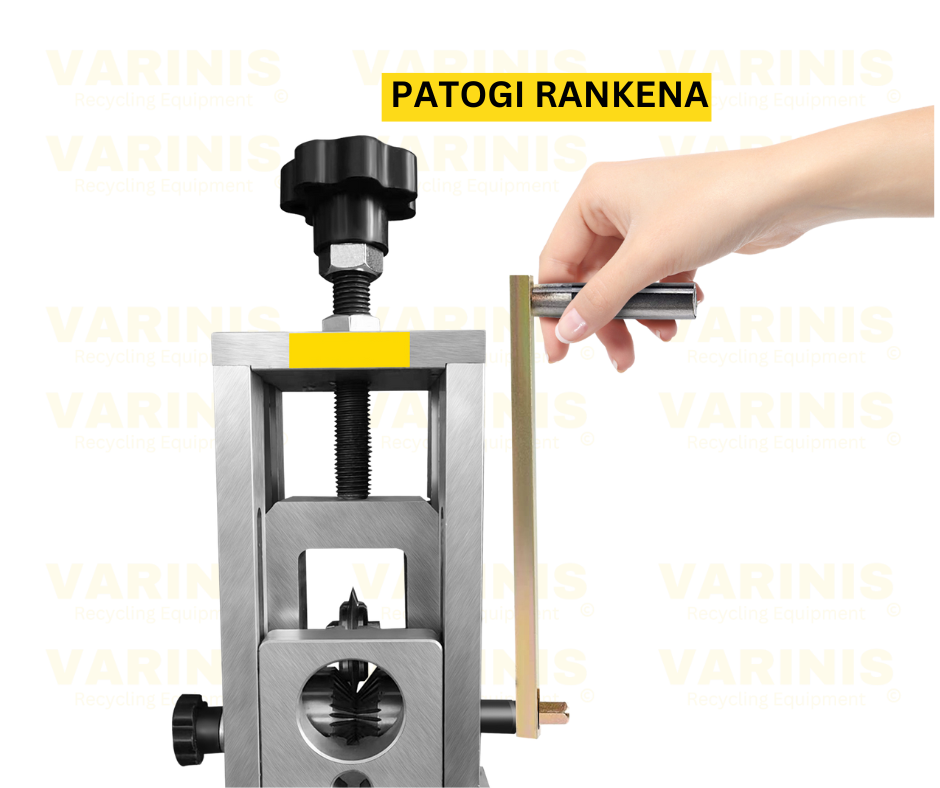 Rankinis kabelių nužievinimo aparatas – efektyvus įrankis laidų ir kabelių izoliacijai pašalinti. Laidų nuožievinimo mašina su tvirta konstrukcija, tinkama įvairaus storio kabeliams. Patogi ir lengvai naudojama kabelių nuožievinimo mašina, skirta greitam ir saugiam vario bei aliuminio atskyrimui nuo PVC dangos.